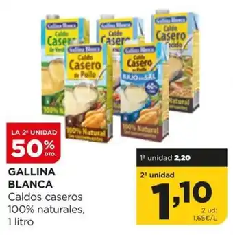 Alimerka GALLINA BLANCA Caldos caseros 100% naturales, oferta