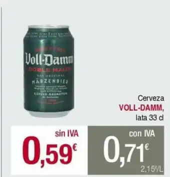 Masymas Cerveza VOLL-DAMM, lata 33 cl oferta
