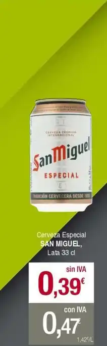 Masymas Cerveza Especial SAN MIGUEL, Lata 33 cl oferta
