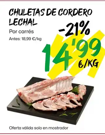 AhorraMas CHULETAS DE CORDERO LECHAL oferta