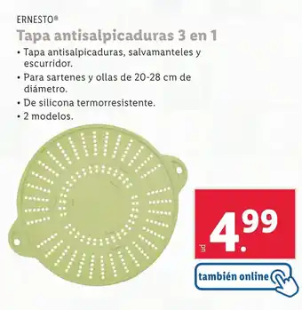 Lidl Tapa antisalpicaduras 3 en 1 oferta