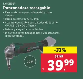 Lidl Punzonadora recargable oferta