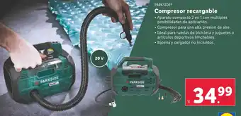 Lidl Compresor recargable oferta