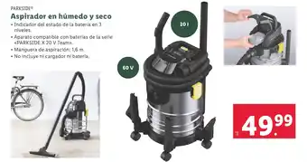 Lidl Aspirador en húmedo y seco oferta
