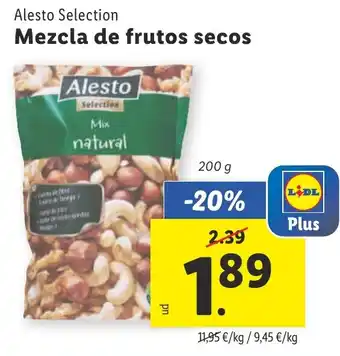 Lidl Mezcla de frutos secos oferta