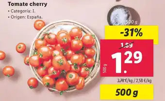 Lidl Tomate cherry oferta