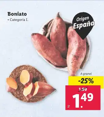 Lidl Boniato oferta