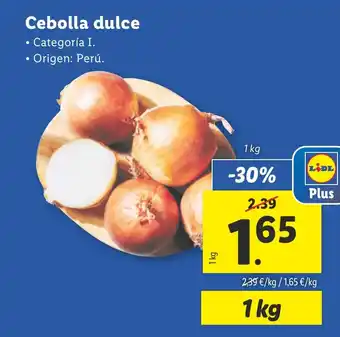 Lidl Cebolla dulce oferta