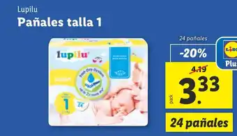 Lidl Lupilu Pañales talla 1 oferta