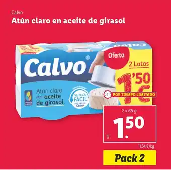 Lidl Atún claro en aceite de girasol oferta