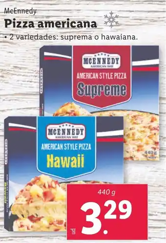 Lidl McEnnedy Pizza americana oferta