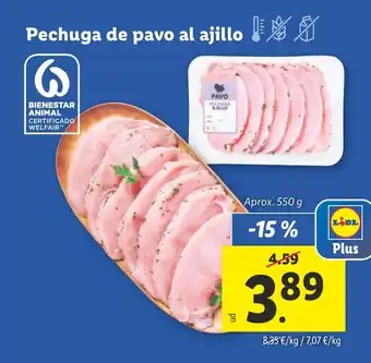 Lidl Pechuga de pavo al ajillo oferta