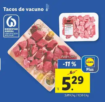 Lidl Tacos de vacuno oferta