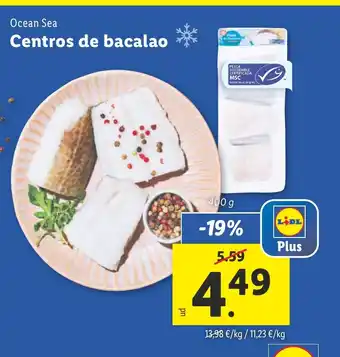 Lidl Centros de bacalao oferta