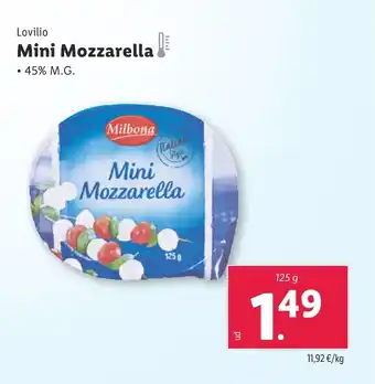 Lidl Mini Mozzarella oferta