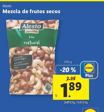 Lidl Mezcla de frutos secos oferta