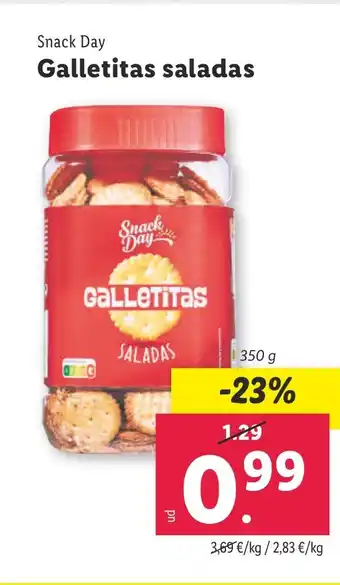 Lidl Snack Day Galletitas saladas oferta