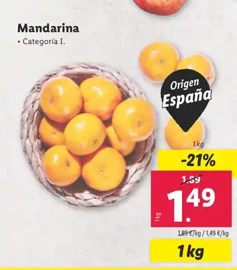 Lidl Mandarina oferta