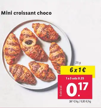 Lidl Mini croissant choco oferta