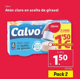 Lidl Atún claro en aceite de girasol oferta