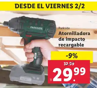 Lidl Atornilladora de impacto recargable oferta