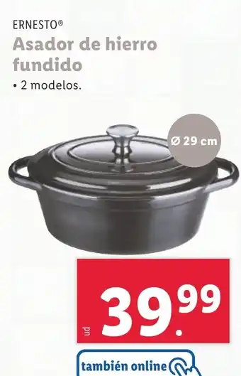 Lidl Asador de hierro fundido oferta