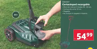 Lidl Cortacésped recargable oferta