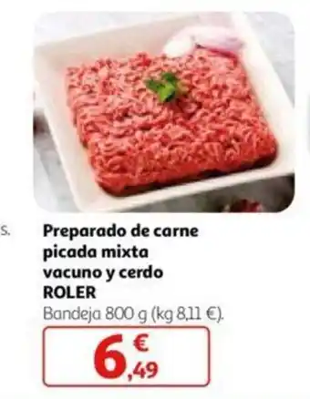 Alcampo Preparado de carne picada mixta vacuno y cerdo ROLER oferta