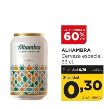 Alimerka ALHAMBRA Cerveza especial, oferta