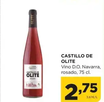 Alimerka CASTILLO DE OLITE Vino D.O. Navarra, rosado, 75 cl. oferta