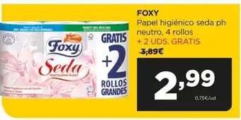 Alimerka FOXY Papel higiénico seda ph neutro, 4 rollos oferta