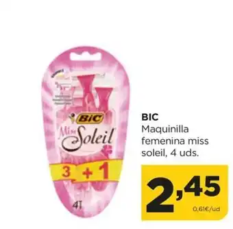Alimerka BIC Maquinilla femenina miss soleil, 4 uds. oferta