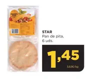 Alimerka STAR Pan de pita, 6 uds. oferta