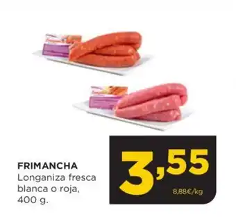 Alimerka FRIMANCHA Longaniza fresca blanca o roja, oferta