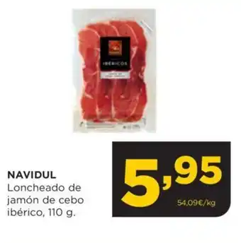 Alimerka NAVIDUL Loncheado de jamón de cebo ibérico, 110 g. oferta