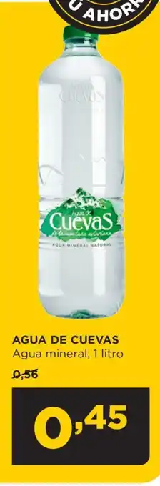 Alimerka AGUA DE CUEVAS Agua mineral, 1 litro oferta
