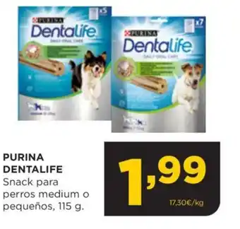 Alimerka PURINA DENTALIFE Snack para perros medium o pequeños, 115 g. oferta