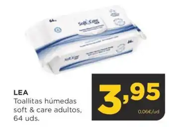 Alimerka LEA Toallitas húmedas soft & care adultos, oferta