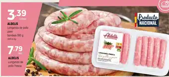 Coviran ALDELIS Longaniza de pollo oferta