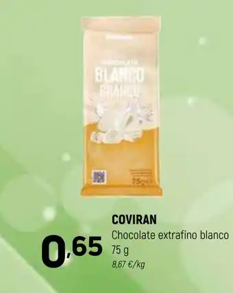 Coviran COVIRAN Chocolate extrafino blanco oferta