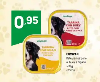 Coviran COVIRAN Paté perros pollo o buey e hígado oferta