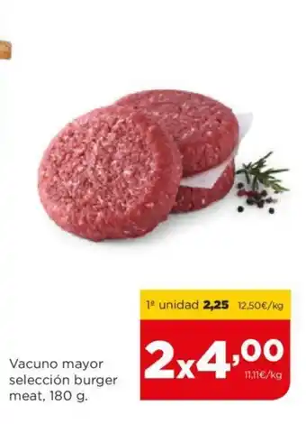 Alimerka Vacuno mayor selección burger meat, 180 g. oferta