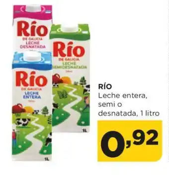 Alimerka Río Leche entera, semi o desnatada, 1 litro oferta