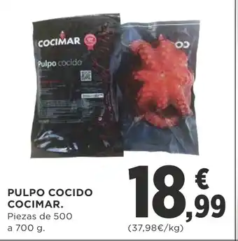 Supercor PULPO COCIDO COCIMAR. Piezas de 500 a 700 g. oferta