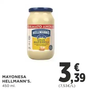 Supercor MAYONESA HELLMANN'S. 450 ml. oferta