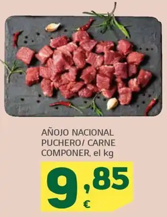HiperDino AÑOJO NACIONAL PUCHERO/ CARNE COMPONER, el kg oferta