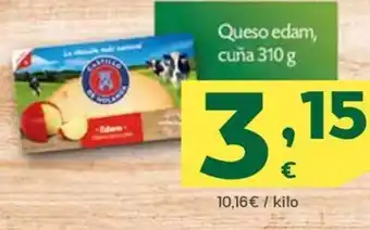 HiperDino Queso edam, cuña 310 g oferta