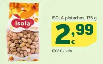 HiperDino ISOLA pistachos, 175 g oferta