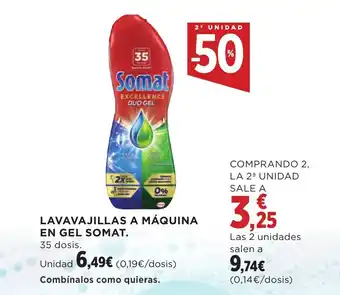 Supercor LAVAVAJILLAS A MÁQUINA EN GEL SOMAT. oferta