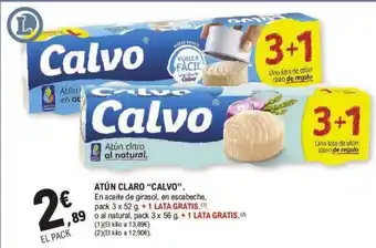 E.Leclerc ATÚN CLARO "CALVO". oferta